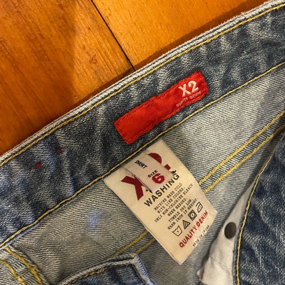 Express X2 Slim W10 Low Rise-Boot Cut Size 6 Short - Picture 2 of 4